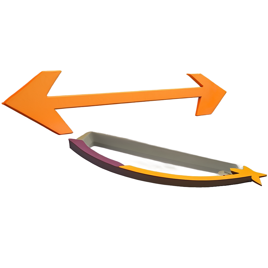 Orange Arrow Graphic Png 24