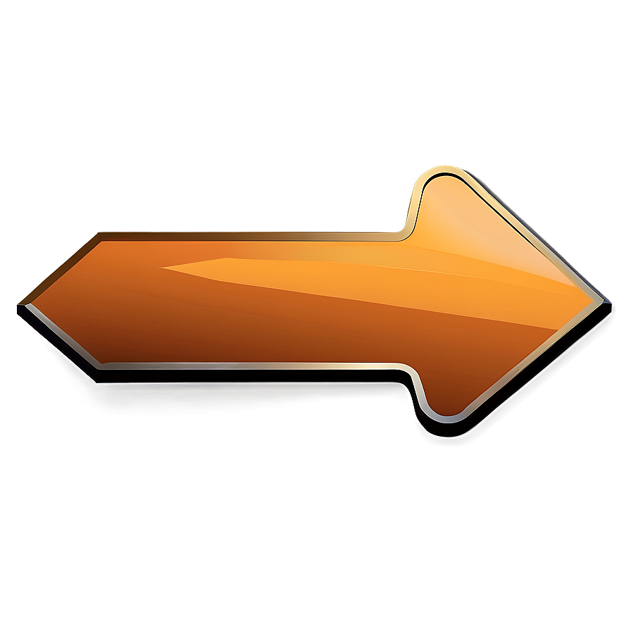 Orange Arrow Indicator Png Buh94