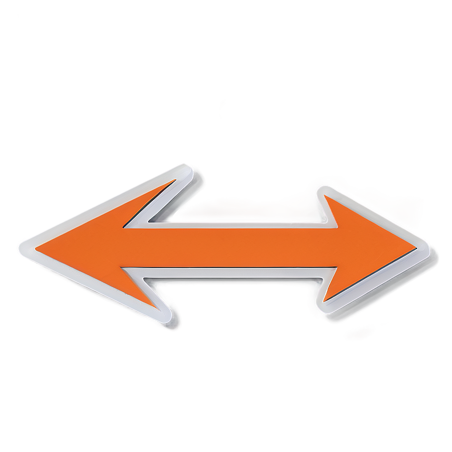 Orange Arrow Sticker Design Png Nph