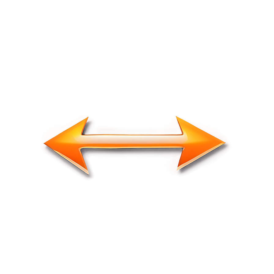 Orange Arrow With Gradient Png Xwg46