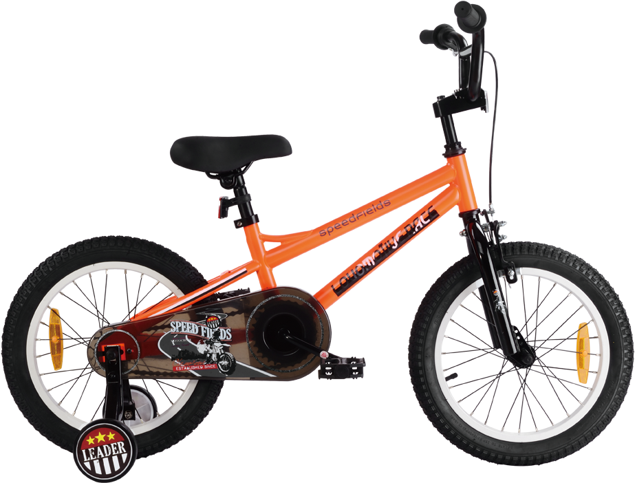 Orange B M X Bike Isolated