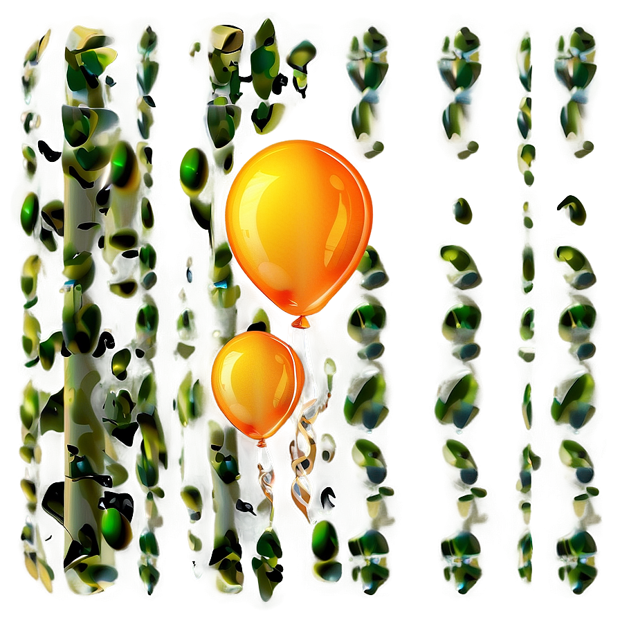 Orange Balloons Png Bxk48