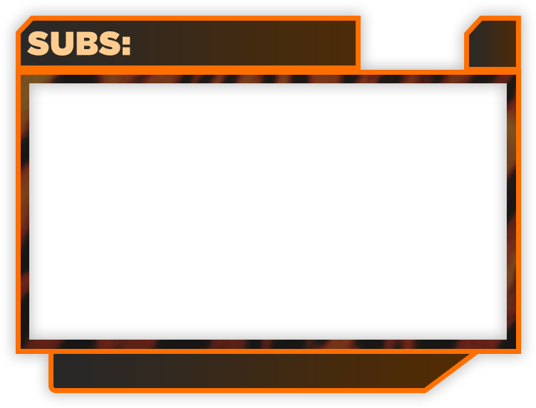 Orange Black Webcam Overlay