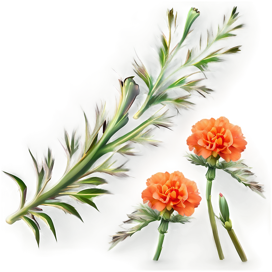 Orange Carnation Love Png Lit92