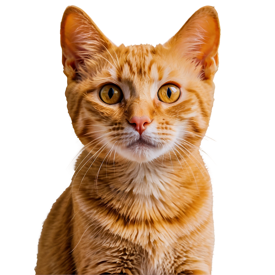 Orange Cat Face Png Oot