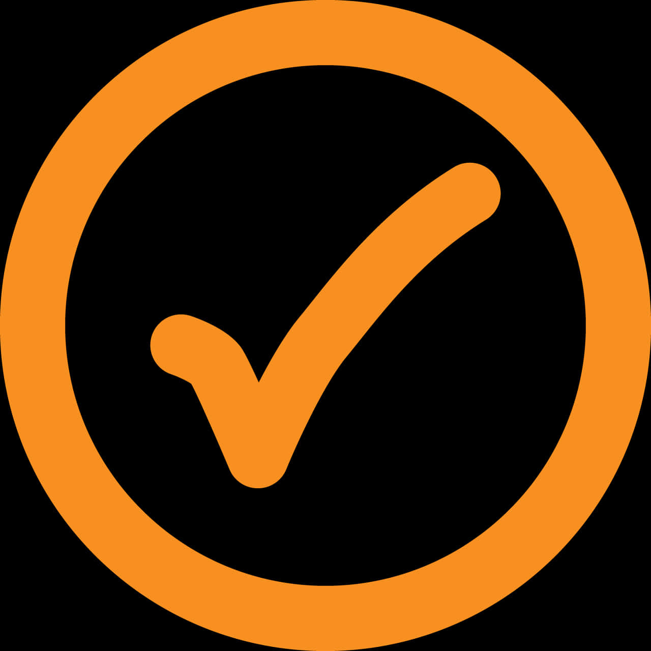Orange Checkmark Icon