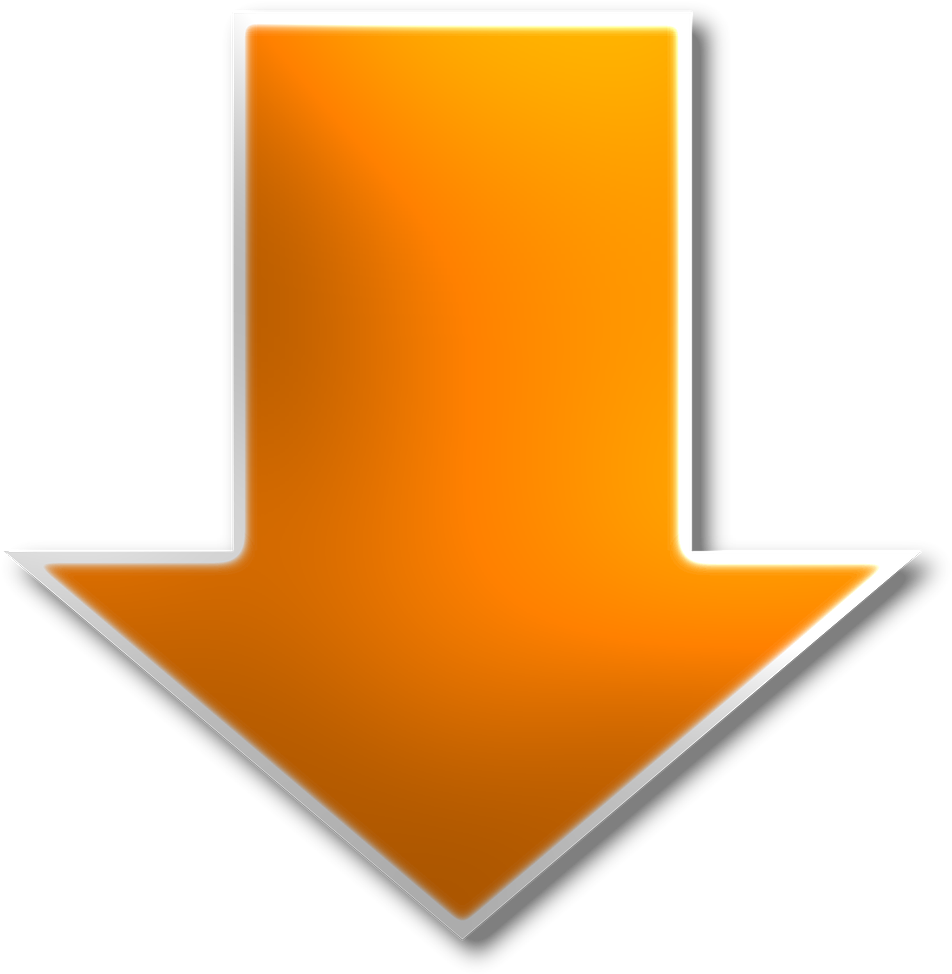 Orange Down Arrow Icon