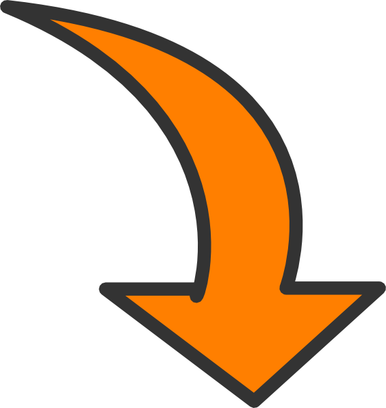 Orange Downward Arrow Graphic