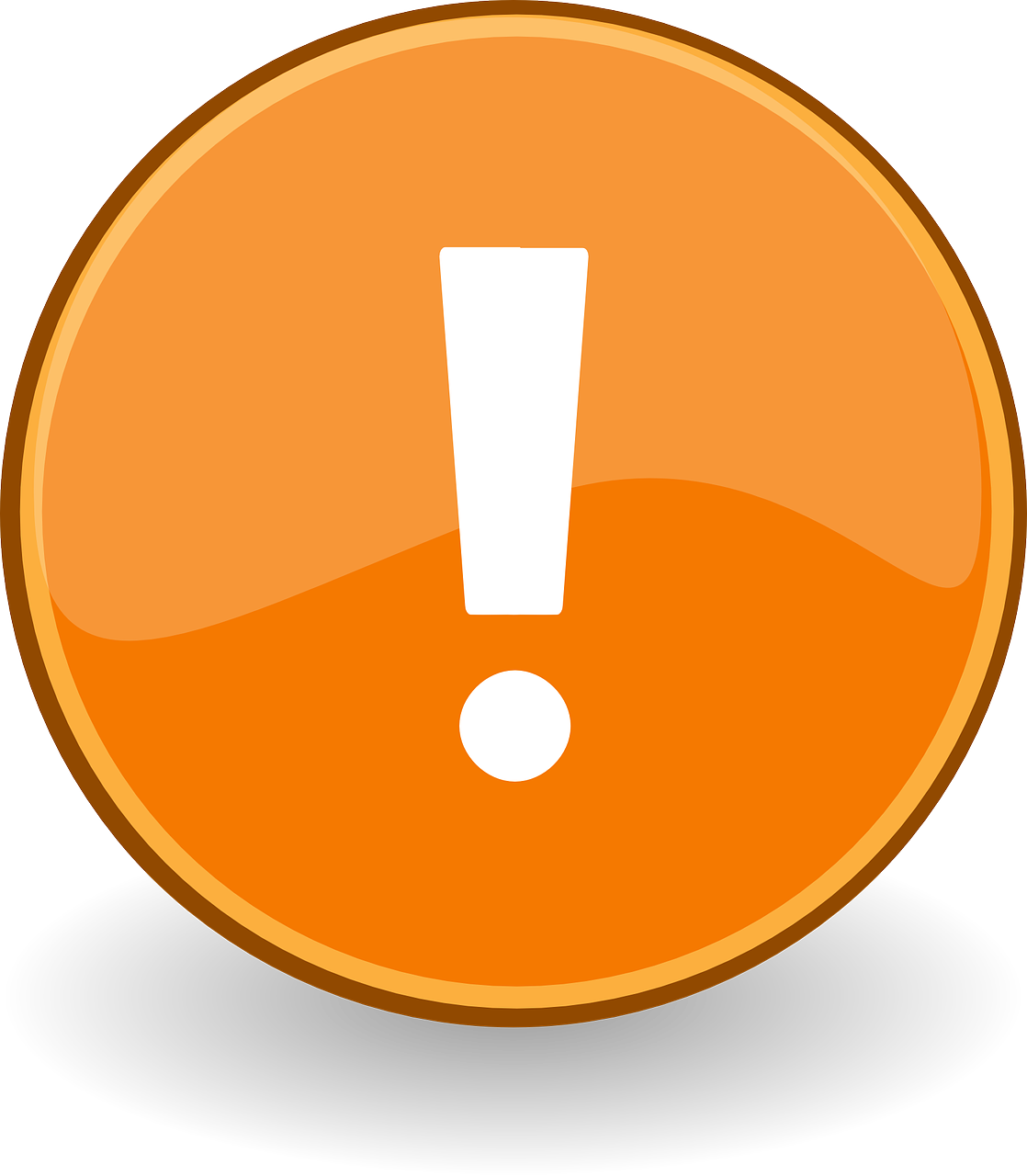 Orange Exclamation Alert Icon