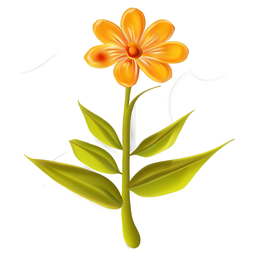 Orange Flower Clipart Png Wpf42