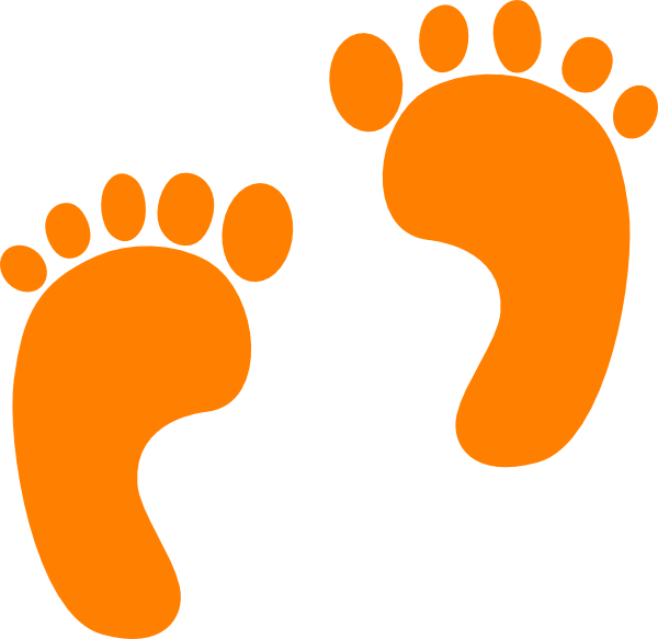 Orange Footprint Graphic