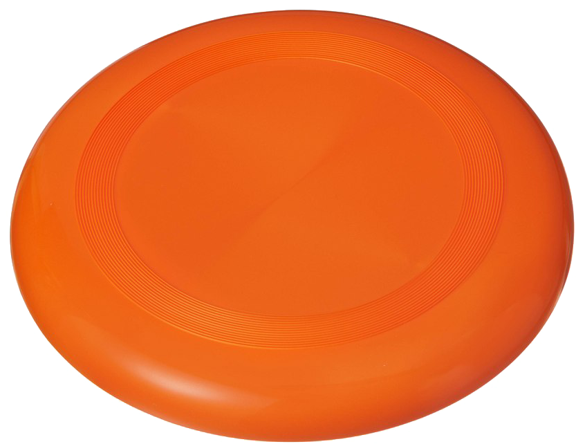 Orange Frisbee Isolated Background