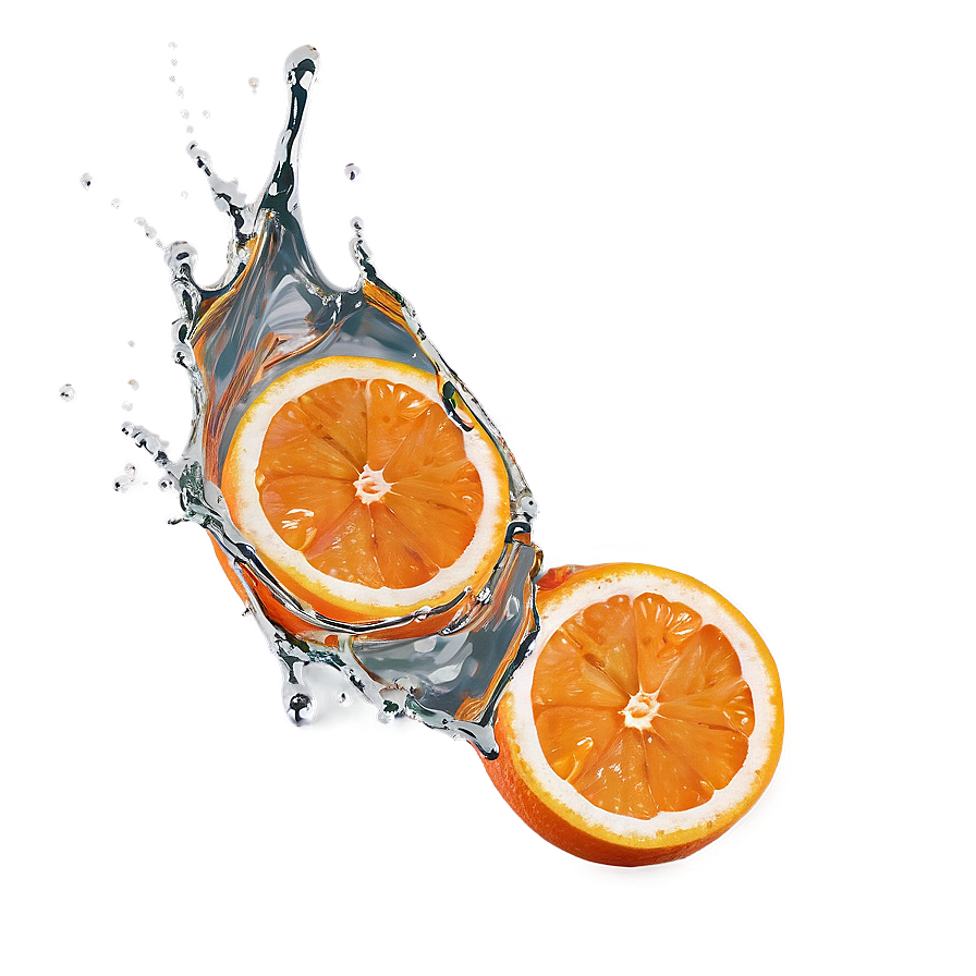 Orange Fruit Splash Png 05032024