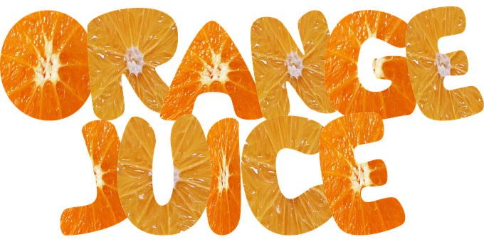 Orange Juice Creative Typography