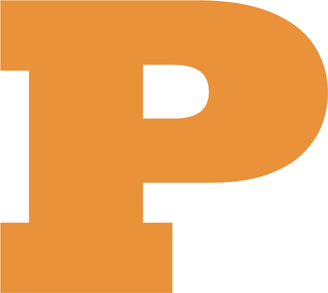 Orange Letter P Logo