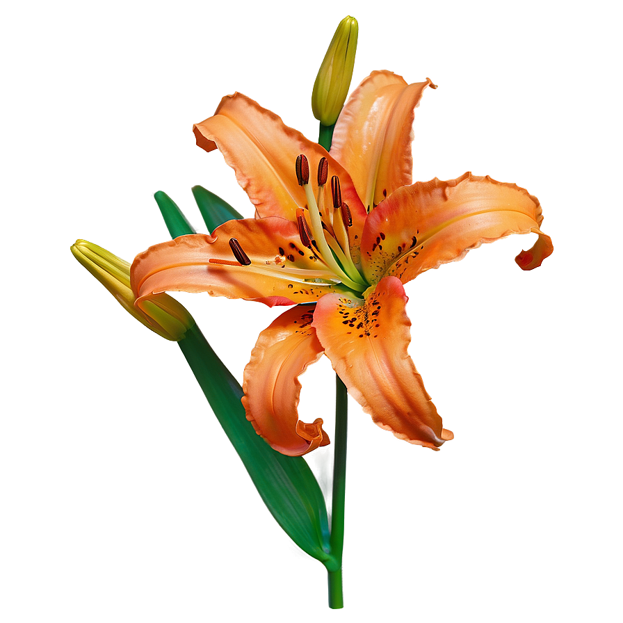 Orange Lily Flower Png Lpy