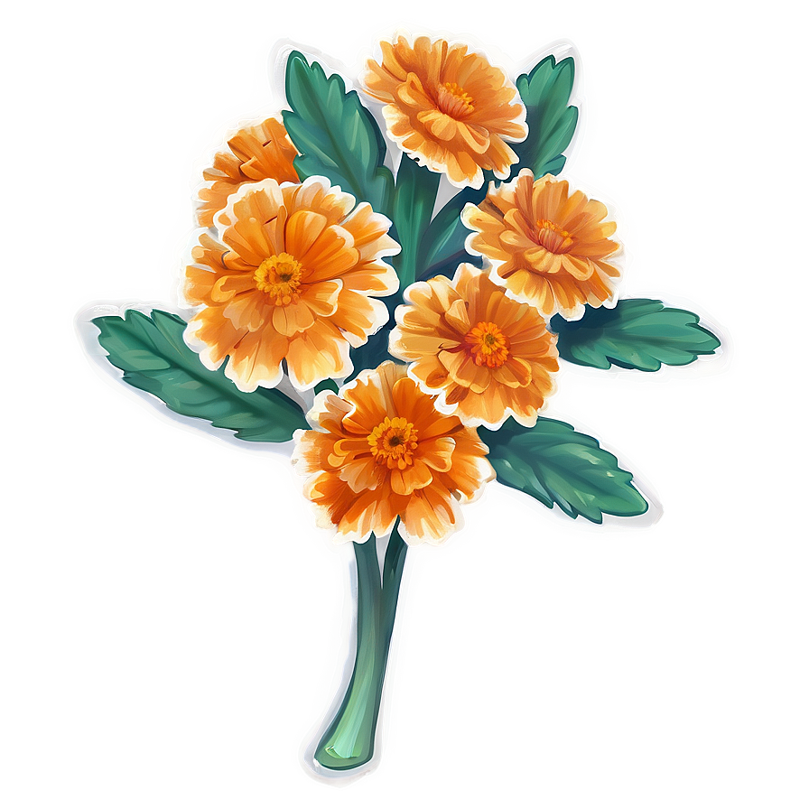 Orange Marigold Charm Png 06122024