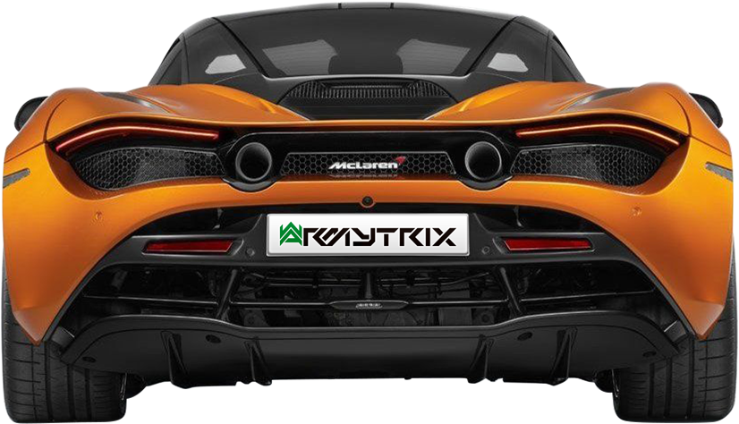 Orange Mc Laren Rear View