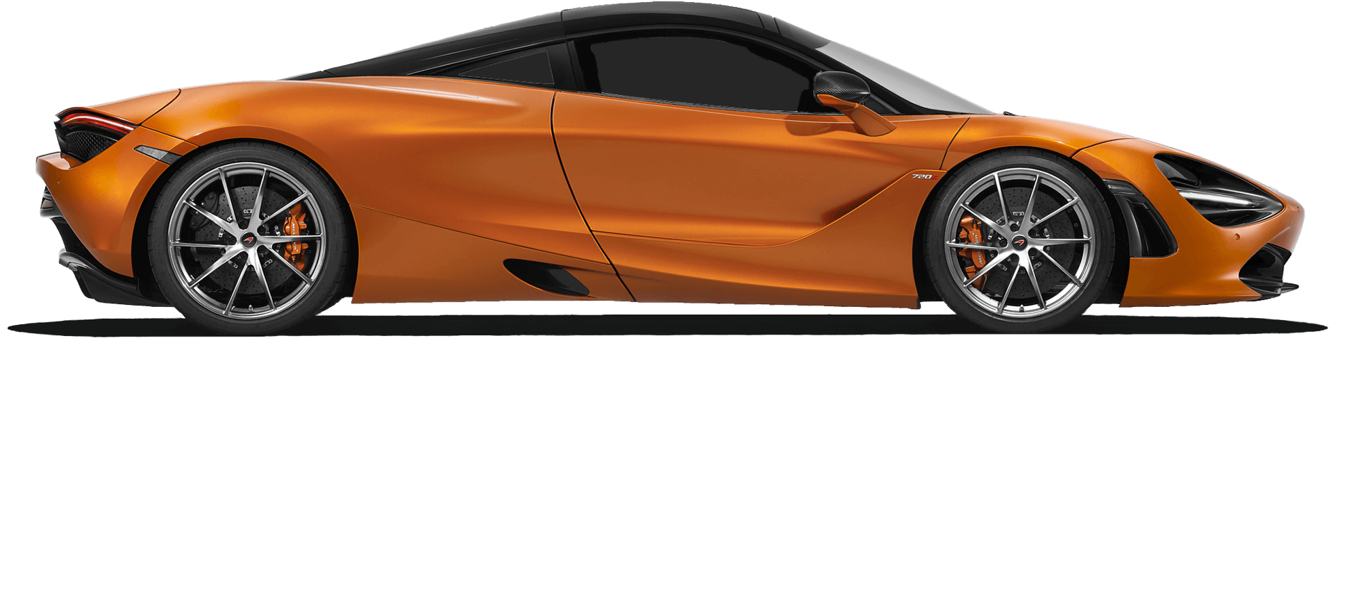 Orange Mc Laren Side Profile