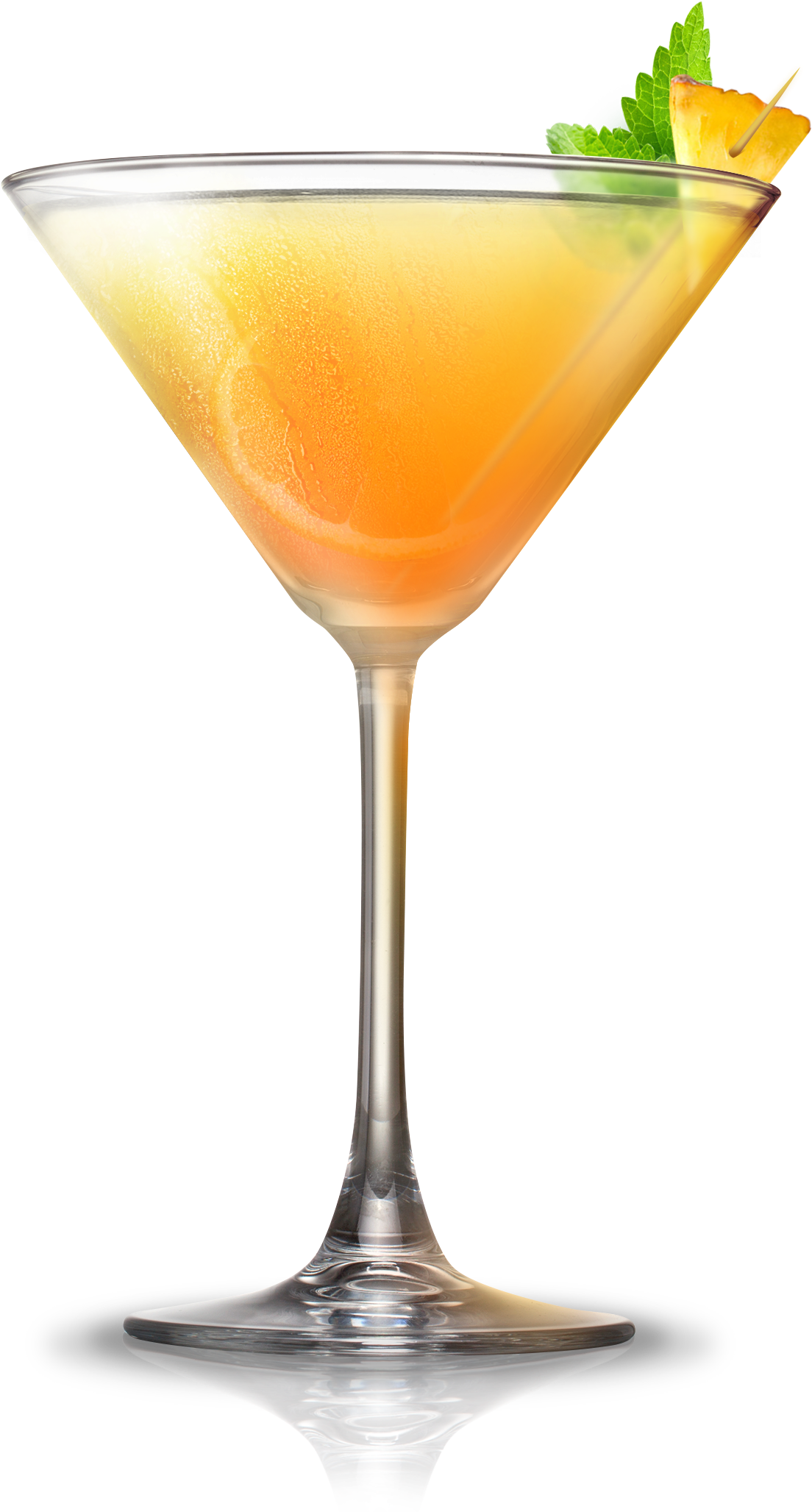 Orange Mint Martini Cocktail