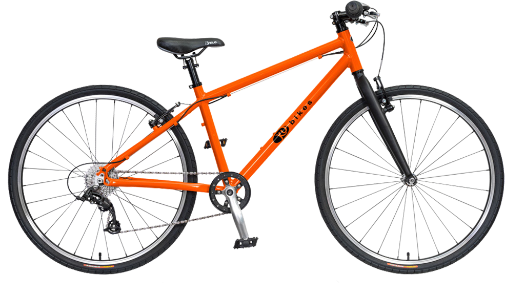 Orange Mountain Bike Isolated