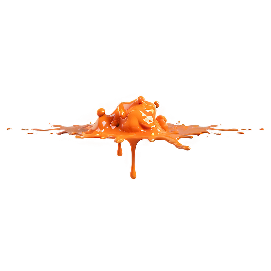 Orange Paint Splash Png Qly60