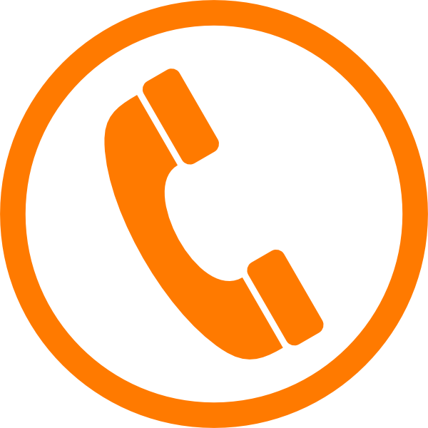 Orange Phone Icon