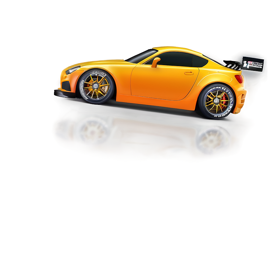 Orange Race Car Png 05242024