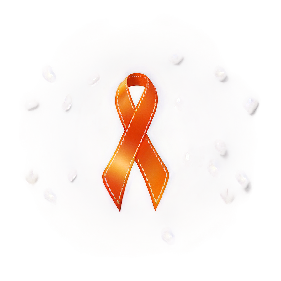 Orange Ribbon Curl Png 8