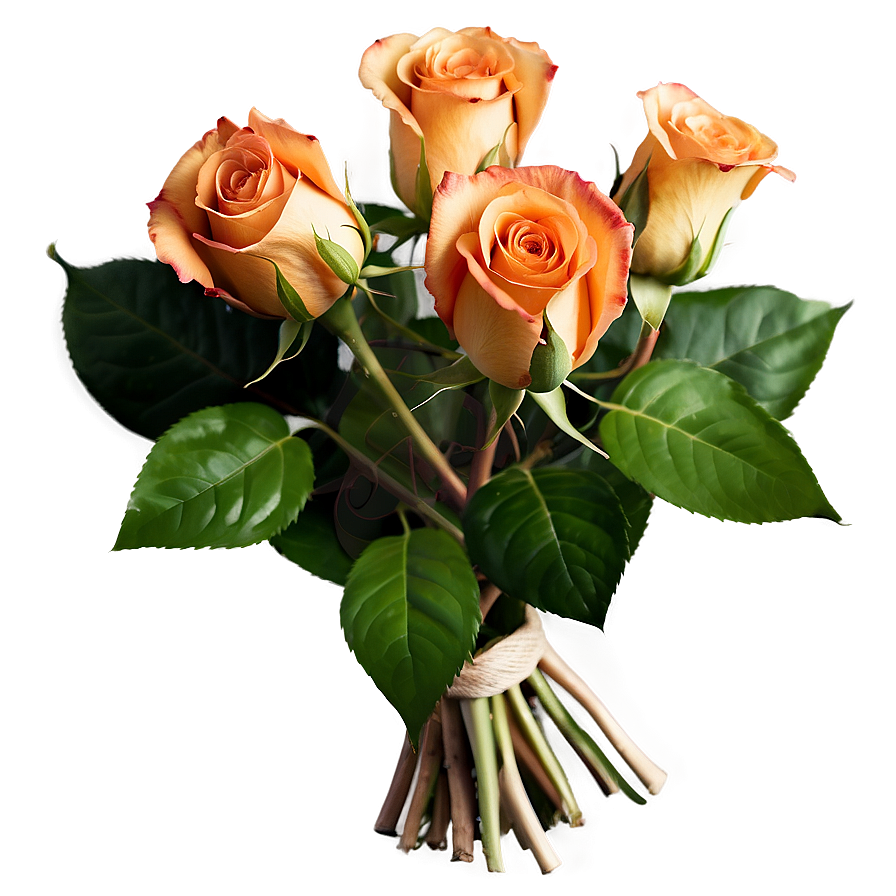 Orange Roses Bouquet Png 83