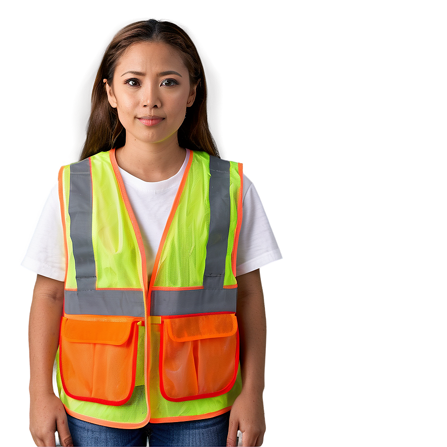 Orange Safety Vest Png Kne28