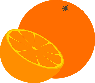 Orange Slice Vector Art