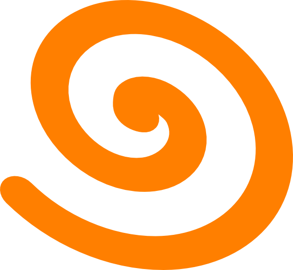 Orange Spiral Graphic