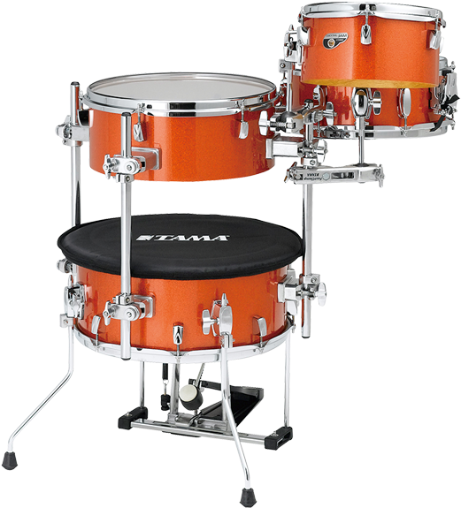 Orange Tama Drum Set