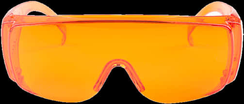 Orange Thug Life Glasses Isolated