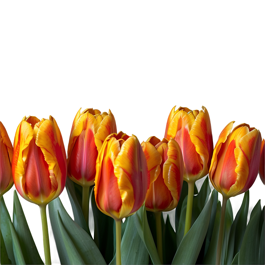 Orange Tulips Glow Png Iwj30