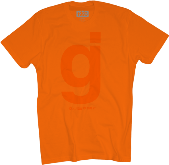 Orange Typography T Shirt Design