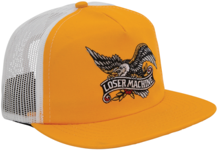 Orange White Trucker Hat Loser Machine Embroidery