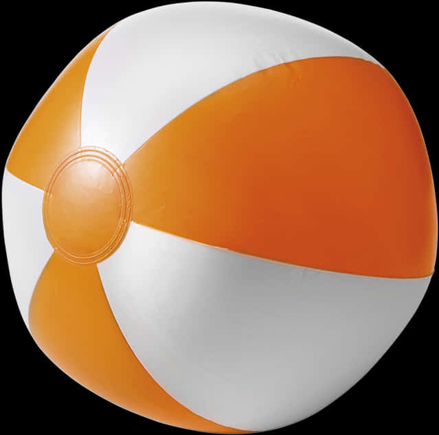 Orangeand White Beach Ball