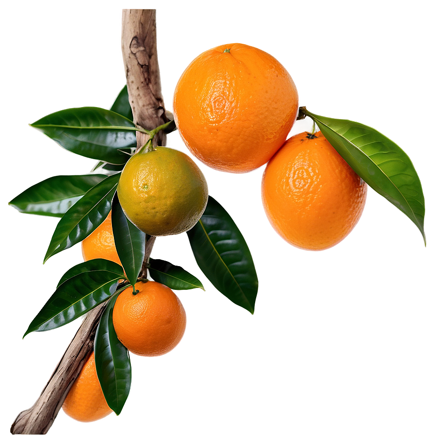 Oranges On Tree Branch Png Dis