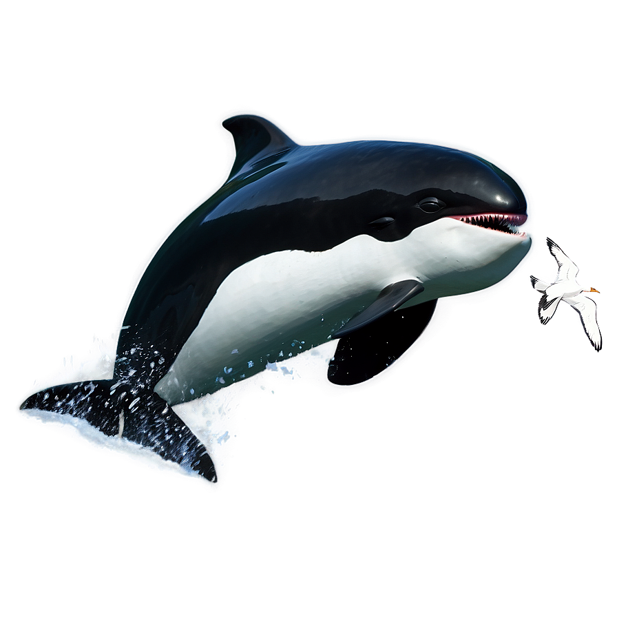 Orca And Seagulls Png 4