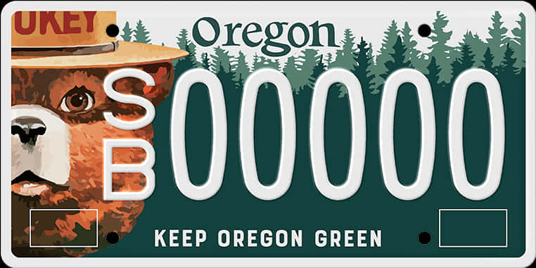 Oregon Keep Green License Plate