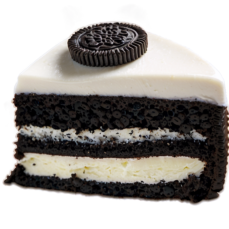 Oreo Cake Slice Png 06132024