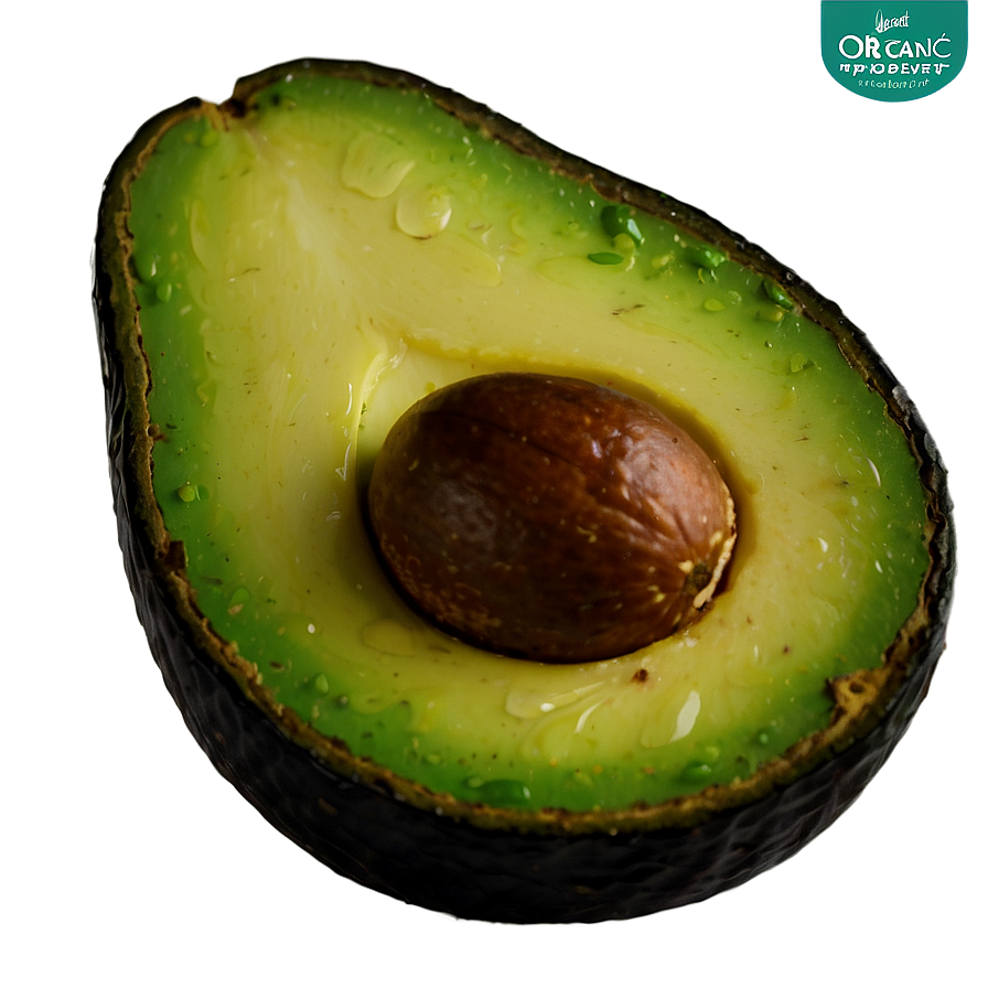 Organic Avocado Half Png 14