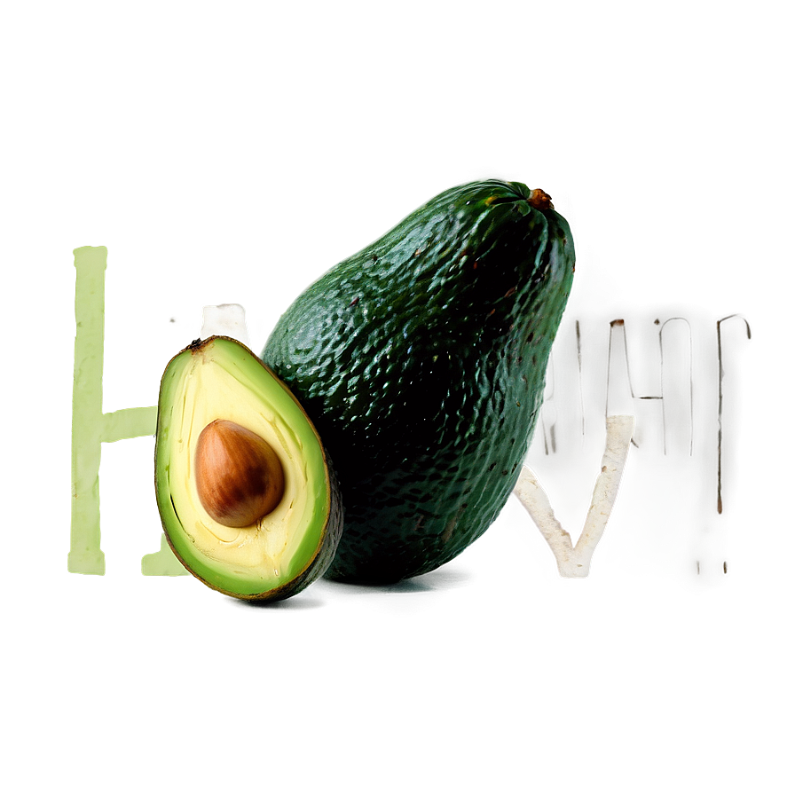 Organic Avocado Half Png 70