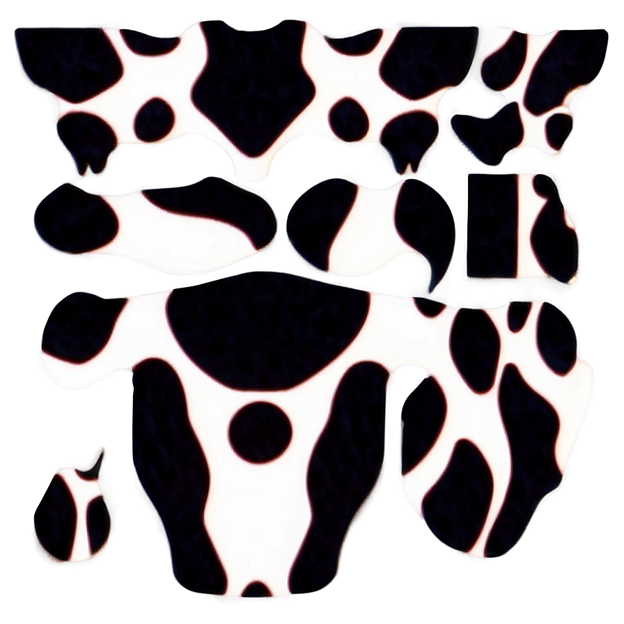 Organic Cow Spots Shapes Png Xgk26