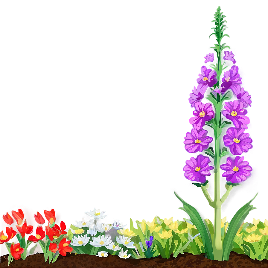 Organic Flower Bed Png Srj56