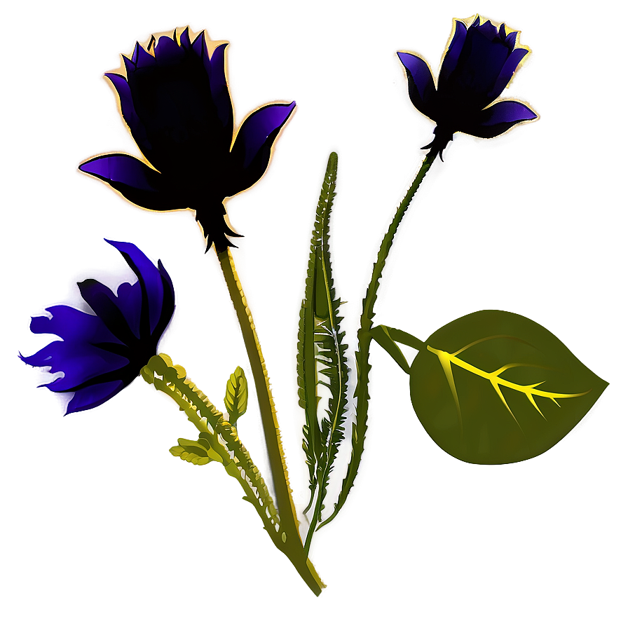 Organic Flower Silhouette Png Lgt