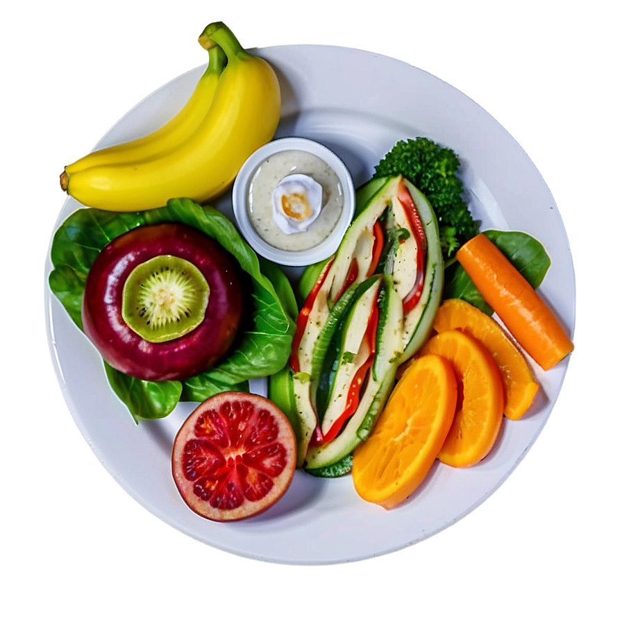 Organic Food Plate Png 69