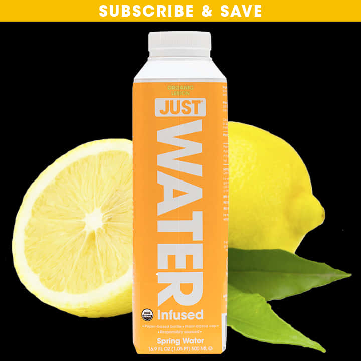 Organic Lemon Infused Spring Water Advertisement